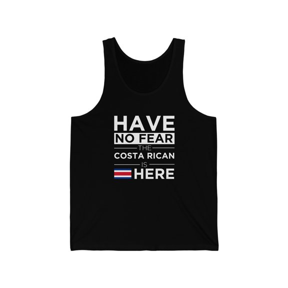 Have No Fear The Costa Rican is here Costa Rica Unisex Tank Top XS-2XL