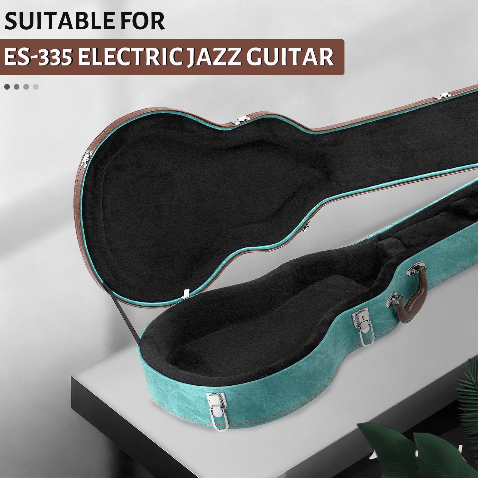 Electric Guitar Hard Case, Wooden Hard-Shell Waterproof  for KLP Electric Guitar
