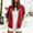 Red, variant on WRFWUL Womens Short Sleeve Zip Up Hoodie Sweatshirt Casual Loose Fit Open Front Cardigan Jacket with Pockets