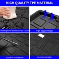 thumbnail image 4 of Rongtaod Cargo Mat Compatible with 2020-2025 Kia Telluride Cargo Liner Trunk Mat TPE All Weather Back Seat Cover Protector 2024 Telluride Accessories (Trunk Mat with Backrest Mat), 4 of 6