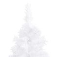thumbnail image 3 of vidaXL Corner Artificial Christmas Tree LEDs&Ball Set White 180 cm PVC, 3 of 5