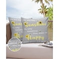 thumbnail image 6 of Outdoor Throw Pillow Cover Spring Farm Sunflowers with Bee Waterproof Cushion Covers 2 Pack You are My Sunshine Pillow Cases Home Decoration for Patio Garden Couch Sofa, 6 of 6