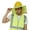 Lime, variant on Hard Hat Sun Shield, Full Brim Mesh Sunshade with Visor, High Visibility with Reflective Strip