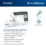 Brother SE2000 Sewing & Embroidery Machine with Color Sort & Wireless Connectivity