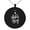 Black, variant on Stainless Steel Super Mom Small Medallion Circle Charm Pendant Necklace