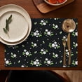 thumbnail image 4 of Pioneer Flower Floral Print Pattern Summer Placemats Table Placemats Set Of 6-Linen Kitchen Washable Placemats Table Mats 12x18 Inch Non-Slip Heat Resistant, 4 of 5