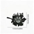 thumbnail image 3 of MMJ Maple Leaf Shaped Candle Holder Ceramic European Style 6.69in Tabletop Aromatherapy Tray Fall Thanksgiving Decor, 3 of 7