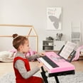 61 Key Music Electronic Keyboard w/ Mic+Stand Electric Digital Piano