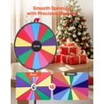 thumbnail image 4 of VEVOR Roue Tournante de 24 Po pour Prix, Roue Tournante à 14 Emplacements avec Trépied, Roulette de Fortune à Hauteur Réglable avec Effacement à Sec et 2 Marqueurs, 6 Couleurs, Assemblage Facile, pour Fête Pub Salon Carnaval, 4 of 9