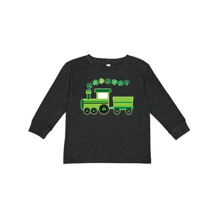 

Inktastic St Patricks Irish Shamrock Train Gift Toddler Boy or Toddler Girl Long Sleeve T-Shirt