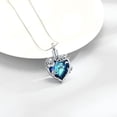 thumbnail image 6 of Rose Heart Necklace Cremation Jewelry for Ashes Urn Necklace Lockets for Human Ashes Pet Ashes Holder Memorial Jewelry, 6 of 8
