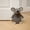 Mouse Gray, variant on Decorative Mouse Door Stopper - Weighted Animal Doorstop, 2.3 lb., Functional and Cute, Corduroy Fabric - Keeps Doors Open and Prevents Slamming, Perfect for Home or Office - Gray