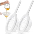 thumbnail image 1 of 2pcs Fine Mesh Strainer Nylon Food Mesh Sieve Plastic Mesh Colander - Miao, 1 of 5