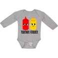 thumbnail image 3 of Inktastic Ketchup and Mustard Gift Boys or Girls Long Sleeve Baby Bodysuit, 3 of 5