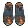 thumbnail image 1 of Balery Cowboy Boots Under Starry Sky Pantuflas de Casa de Felpa Silenciosas con Diseño Estampado, Zapatillas Cómodas Antideslizantes de Algodón para Interior-Medium, 1 of 8