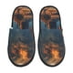 thumbnail image 1 of Balery Cowboy Boots Under Starry Sky Pantuflas de Casa de Felpa Silenciosas con Diseño Estampado, Zapatillas Cómodas Antideslizantes de Algodón para Interior-Medium, 1 of 8