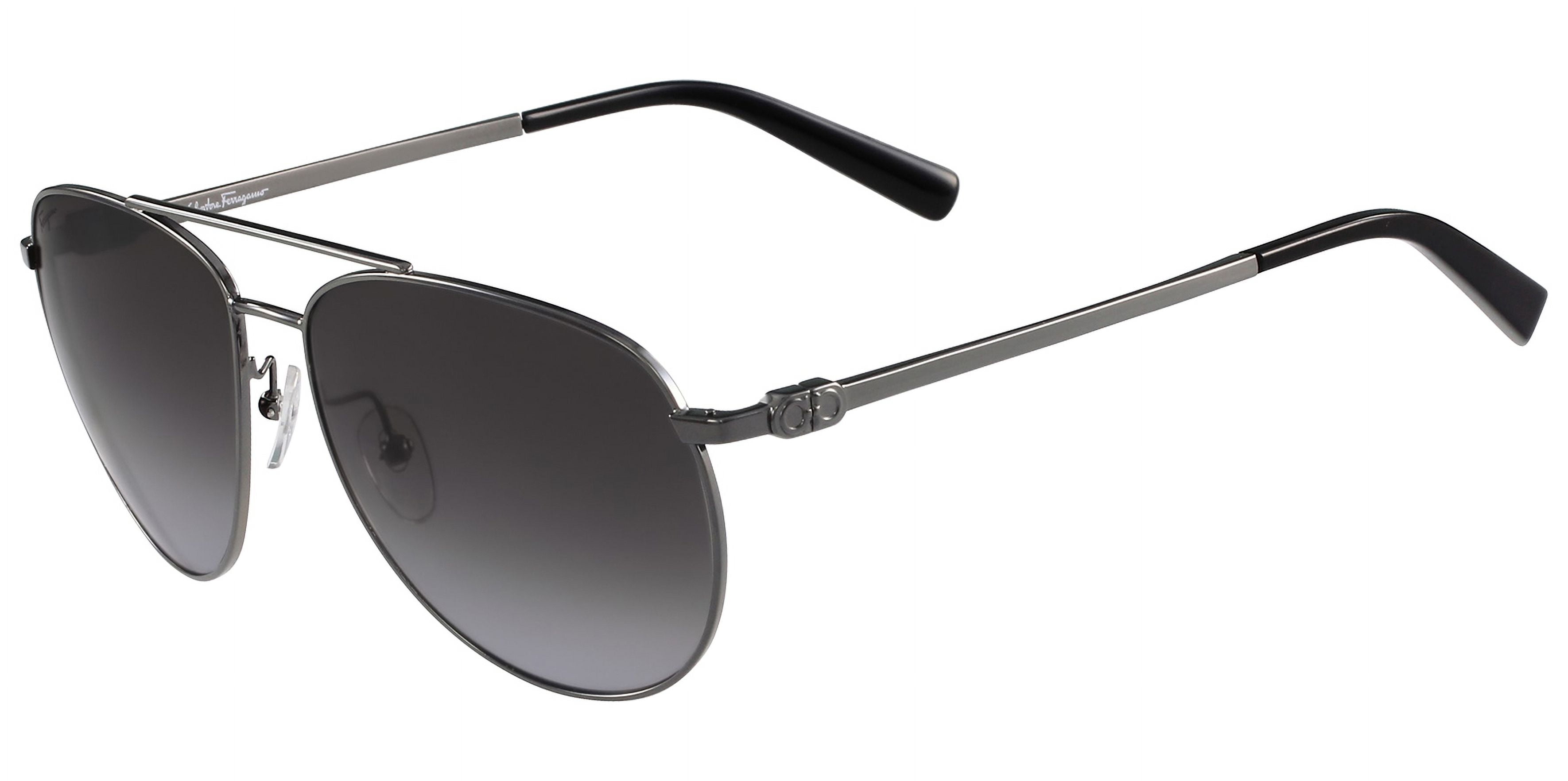 Salvatore Ferragamo Dark Grey Gradient Unisex Pilot Sunglasses SF157S 069 60
