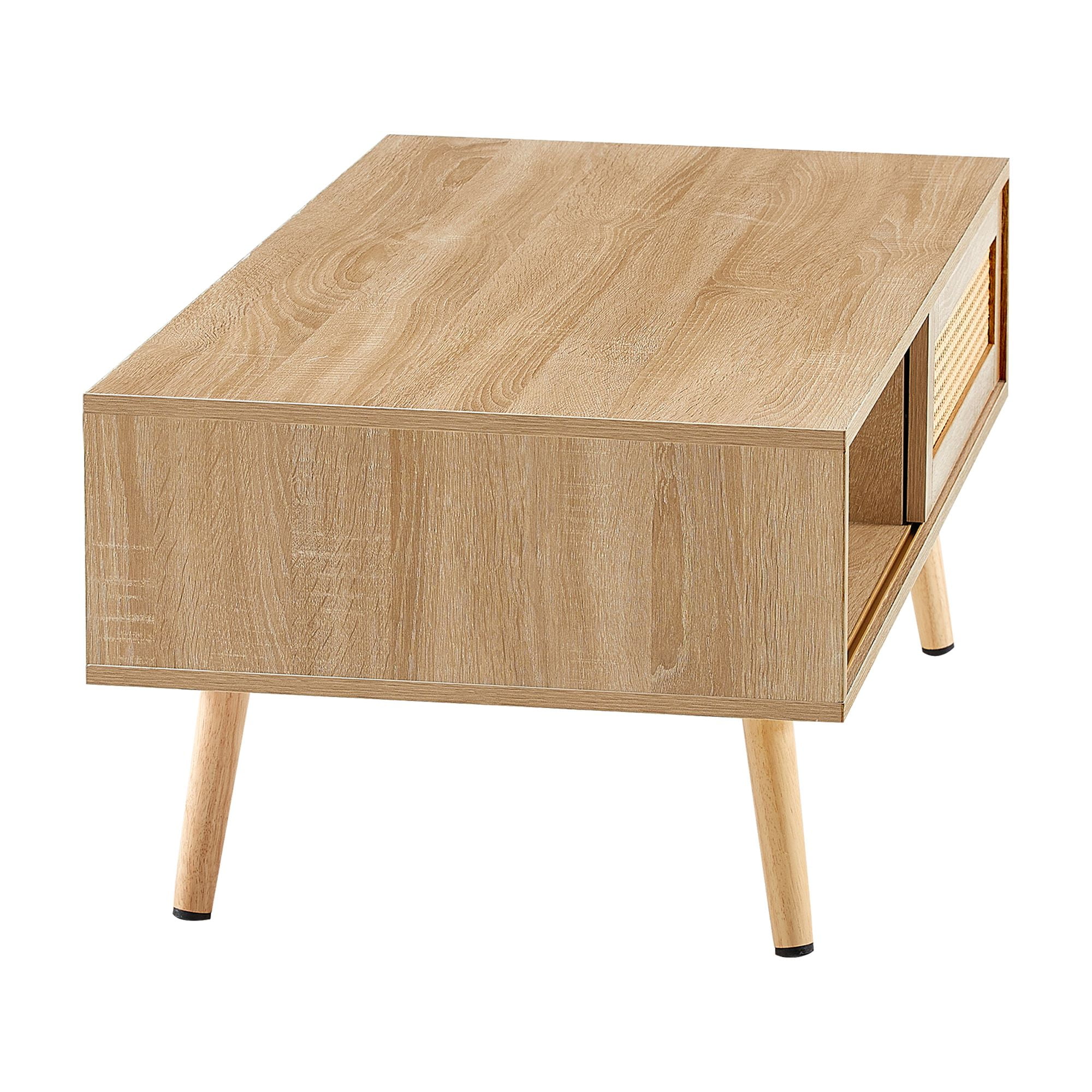 Mitinya Storage Rattan Coffee table, Natural