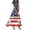 Dark Blue, variant on Women's Patriotic American Flag Maxi Dress V Neck Short Sleeve Independence Day Stars and Stripes Casual Summer Dress for Beach and Holiday Celebrations Multicolor L