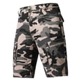 thumbnail image 4 of Havenx Men's Military Cargo Shorts Camo Knee Length Elastic Waist Short with Multi Pockets Stretch Button Short Pants Lightweight Casual Outdoor Hiking Camping Clothes,Khaki 2XL, 4 of 4