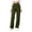 Army Green(Pants), variant on No Boundarie Women's Y2K Cargo Pants Elastic High Waist Straight Leg Utility Trousers with Zipper Pockets