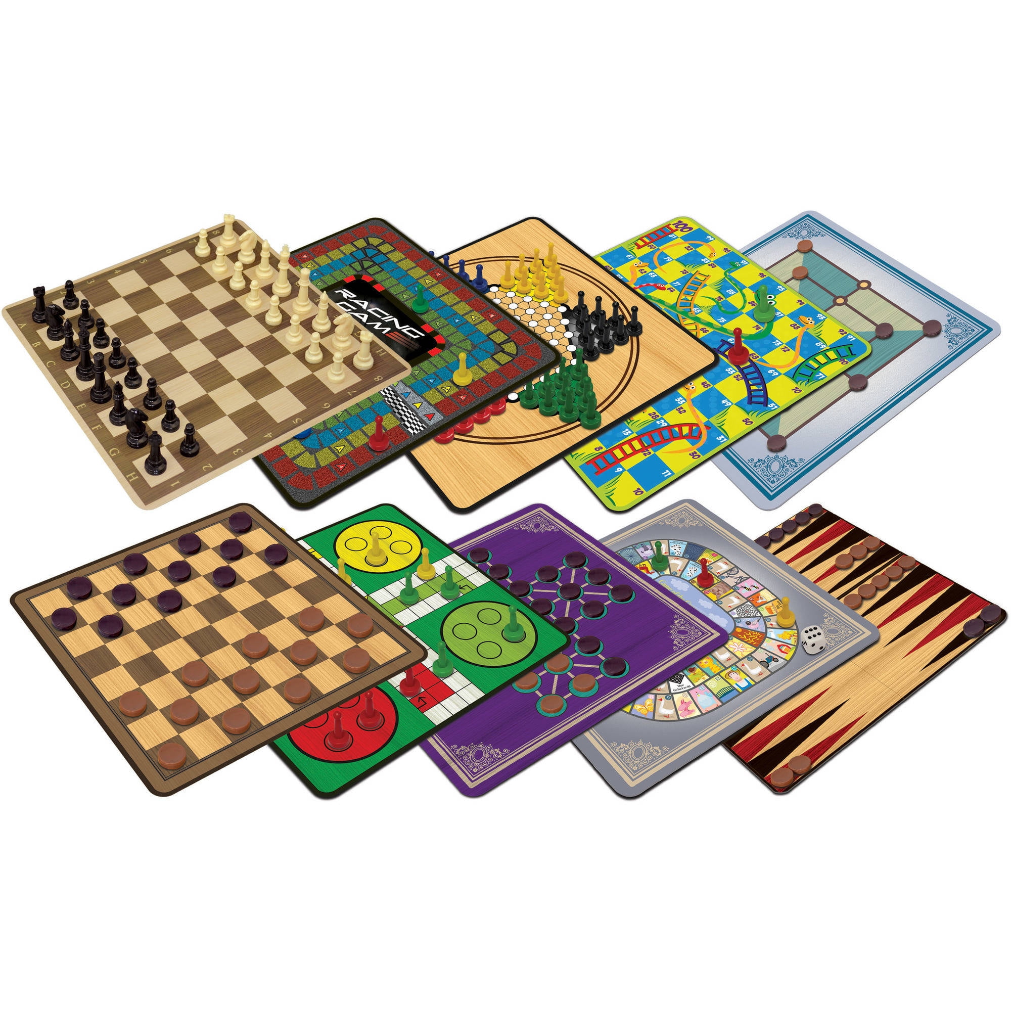 5 Double-Sided Gameboards Ages 6+ Details about   NEW 101 Games Collection of Classic Games 