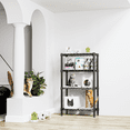 thumbnail image 5 of M MZG 4 Tier Standing Adjustable Shelves,Metal Shelving Units,11.8" D x 25.6" W x 45.5" H,Kitchen Garage Storage Rack,Black, 5 of 8