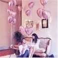 thumbnail image 2 of Globos De Helio De 19 Colores 18 Pulgadas Rosa Love Heart Foil Boda Cumpleaños, 2 of 3