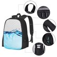 thumbnail image 2 of Disketp Crystal Clear Water Splash Mochila Minimalista de Gran Capacidad, Mochila de Viaje para Escuela, Trabajo o Uso Diario, 2 of 6