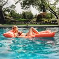 thumbnail image 6 of Big Joe Kona Pool Float, Peach Glow, Doubled-Sided Mesh, Quick Draining Fabric, No Inflation Needed, 6 of 8