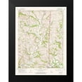 thumbnail image 2 of USGS 19x24 Black Modern Framed Museum Art Print Titled - Tracy Missouri Quad - USGS 1961, 2 of 5