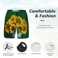 thumbnail image 5 of Daiia Sunflowers in Bucket Mens Swim Trunks Swim Shorts Quick Dry Swim Shorts with Mesh Lining Pockets-Small, 5 of 9