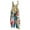 Hot Pink, variant on Orange Womens Casual Linen Jumpsuits Adjustable Spaghetti Strap Long Wide Leg Rompers Fashion Print Overalls with Pockets
