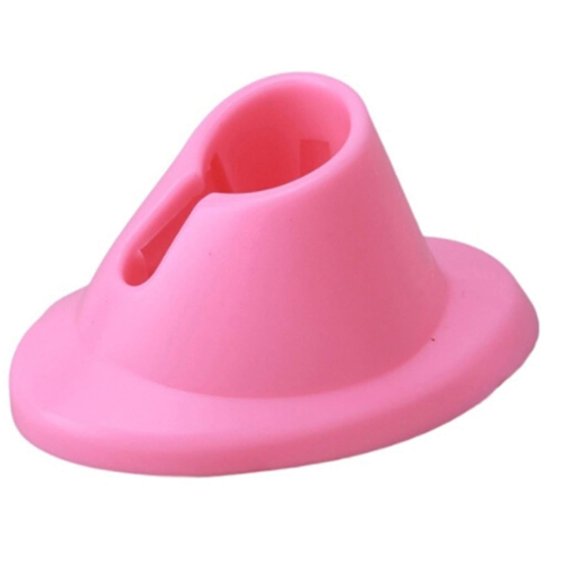 Soporte para botella de esmalte de uñas rosa, soporte para botella de esmalte de uñas de goma suave, soporte para esmalte de uñas antiderrames, herramientas de manicura, esmalte para decoración de uña
