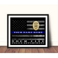 thumbnail image 6 of Thin Blue Line Flag Police Officer Gift Art Framed, 6 of 7