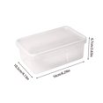 thumbnail image 2 of EYNMVR Clear Food Storage Container, Rectangular Airtight Transparent Fresh-Keeping Box for Kitchen Refrigerator Organization, 2 of 5