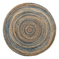 thumbnail image 2 of Unique Loom Braided Chindi Collection Area Rug (8' Round Blue and Natural/Natural), 2 of 6