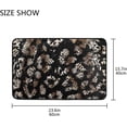 thumbnail image 2 of FREEAM Black Leopard Doormats Bathroom Floor Mat Lightweight Non-Slip Area Rugs Entrance Front Door Rug for Outdoor Garden Kitchen Bedroom 23.6" x 15.7", 2 of 7