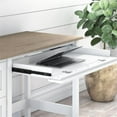 thumbnail image 4 of Atlin Designs 54" Farmhouse Engineered Wood Computer Desk with Drawers in White, 4 of 8