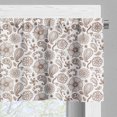 thumbnail image 5 of Ambesonne Brown Paisley Valance & Curtain, Antique Leafy Flowers, 55"x45", Chocolate and White, 5 of 7