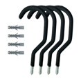 thumbnail image 4 of 4 ganchos de pared para colgar abrigos, resistentes, decorativos, para sombreros Negro mate, 4 of 7