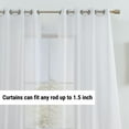 thumbnail image 3 of Cortina de gasa semitransparente HLC.ME para tratamiento de ventanas, 2 paneles, 3 of 9
