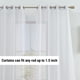 thumbnail image 3 of Cortinas HLC.ME, color blanco transparente, 213 cm de largo, 2 paneles de 137 cm de ancho, 3 of 9