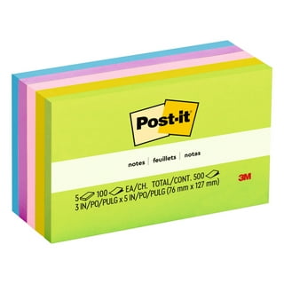 Post-it Recycled Super Sticky Notes, 3 in x 3 in, Bali Collection, 6 Pads/Pack (654-6SSNRP)