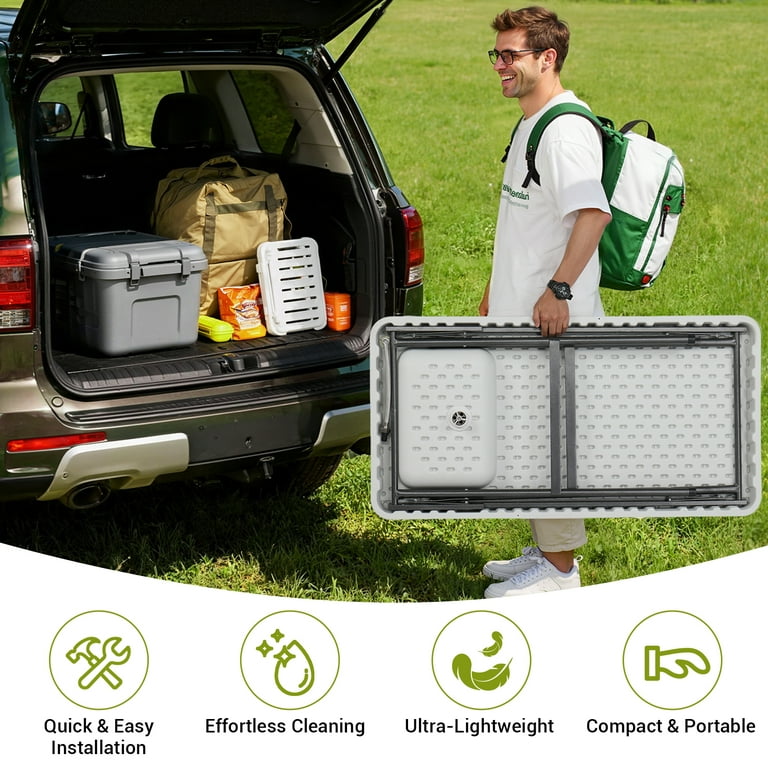 Ktaxon Portable Outdoor Fish Cleaning Table, Camping Kitchen