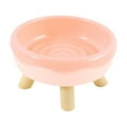thumbnail image 2 of Pet Bowl Under 5 ! Kadlawus Elevated Pet Bowl Cat Dish Pet Feeder Donut Shaped Tall Legged Neck Protecting Large Diameter Bowl for Cats Dogs Anti-Tip, 2 of 6