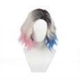 thumbnail image 1 of Enid Sinclair Wig Blue Pink Anime Cosplay Wig For Women Short Curly Wavy Wig Heat Resistant Syntheti, 1 of 3