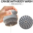 thumbnail image 4 of ShenMo 1 gray automatic liquid adding comfortable shampoo brush, cleaning massage shower brush, bathing scrub brush, 4 of 5