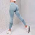 thumbnail image 2 of GEWSEY Seamless Workout Butt Lifting Leggings 2025 Summer Booty Scrunch Gym Leggings for Women (Sky Blue, S), 2 of 5