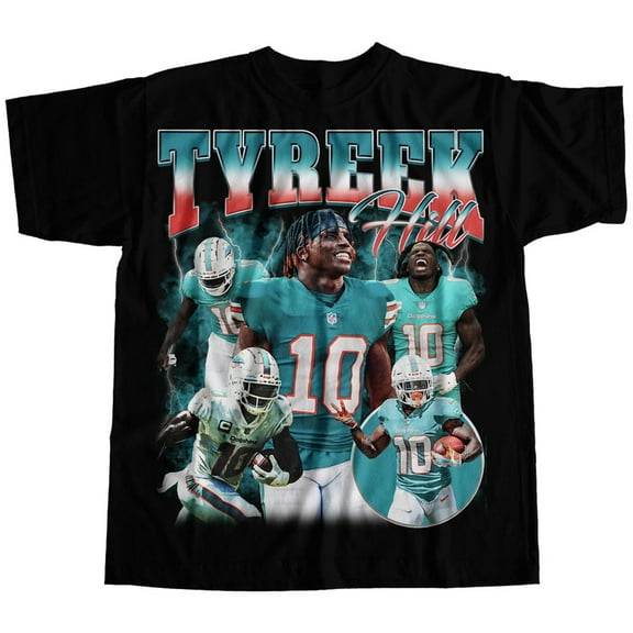 Tyreek Hill #10 Miami T-Shirt, Vintage Football Shirt, For Fan
